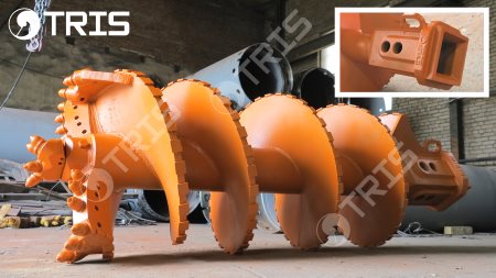шнек скальный бур двухзаходный бауэр шнек SBF-K2 bauer буровой шнековый бур шнекобур бурошнек скала скальник гранит известняк усиленный Sany сани DELMAG делмаг LIEBHERR либхер JUNTTAN юнтан CASAGRANDE касагранде XCMG хсмджи Zoomlion зумлион SUNWARD санворд
