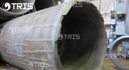 износ ножевой секциикоронки обсадной трубы