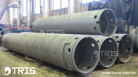 обсадные трубы после очистки от бетона бауэр